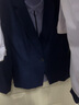 简蜓职业装女装套装新款时尚春秋气质女士西服工作服西装面试正装工装 藏蓝色西装+灰蓝衬衫+马甲+西裤 L 实拍图