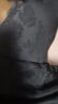 百图betu女装2024夏新款半身裙国风提花流苏装饰褶皱半身裙女2404X09 黑色 M（黑色预售06/21发货） 晒单实拍图