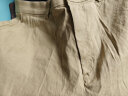 无印良品（MUJI）女式 麻混 弹力 直筒裤裤子女款春款休闲裤BE1QVC4S 米色 L (165/70A) 晒单实拍图