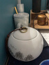 宸雅 陶瓷茶叶罐大号密封储茶罐储存罐储物罐哥窑罐子茶叶盒礼盒包装 如意哑光江山如画（不含礼盒） 实拍图