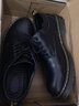 H8真皮马丁靴低帮英伦风男士工装鞋子黑色厚底德比鞋男大头皮鞋 黑色（热卖）牛皮 41 （皮鞋码） 实拍图