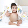 优米熊 浴巾纯棉6层儿童浴巾婴儿纱布毯小包被吸水速干大毛巾110*110cm 实拍图