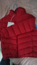 鸭鸭（YAYA）儿童轻薄羽绒服短款小童中大童连帽男女童2023秋冬洋气童装外套 中国红-女 140 实拍图