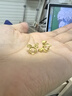 周六福（ZLF）  黄金耳饰女款足金999甜酷少女蝴蝶结耳钉 计价 1.24g 实拍图