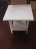 斐思莱乐小茶几小户型客厅茶桌边几角几卧室床头柜方几双层茶几桌家用边桌 30*30*32 暖白色 简易组装 实拍图