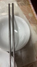 美厨（MAXCOOK）纯钛筷子 抑菌家用筷子钛餐具 金属钛筷防烫防滑筷子家用餐具套装 抗菌纯钛筷子 银色1双装 MCK9103 实拍图