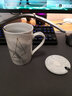 BUDINGCIYI大理石纹星座陶瓷水杯子情侣马克杯带盖勺咖啡杯生日礼物送男女友 摩羯座-普通包装 实拍图