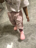牧童儿童雨鞋男童宝宝束脚防水轻便可爱幼儿园男女雨靴 兔兔粉150 实拍图