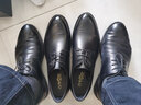 金利来皮鞋男士三接头新款商务正装真皮婚鞋软底韩版男小皮鞋 黑色(气垫款） 39 比正常码大一码 实拍图
