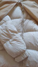 朗姿【朗姿Basic衣橱】轻羽45°云90白鹅绒连帽短款羽绒服冬季新款 白色 M 实拍图