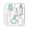 日康（rikang） 婴儿护理五件套宝宝剪刀 指甲钳 耳勺 夹子 锉 RK-X4028  蓝白 实拍图