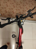 百士盾儿童自行车山地单车6-16岁以上学生减震双碟刹越野中小男女孩赛车 旗舰版7速【辐条轮】黑红色 20寸丨适身高125-145丨 实拍图