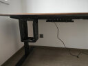 智芯实木电动升降电脑桌站立式家用橡木写字桌子学习书桌子工作台X1X2 X3双电机【进口橡胶木】 桌面板：1.8m*0.8m 晒单实拍图