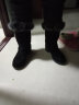 步心娅 冬季牛皮雪地靴女短筒厚底短靴粗跟保暖加绒低跟加厚圆头靴子 黑色 38 晒单实拍图