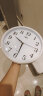 康巴丝（Compas）挂钟时尚卧室客厅办公时钟日历挂表简约创意石英钟表 白色C2246直径28cm 实拍图