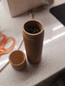 旅行便携随身迷你竹筒茶叶罐套装 实木普洱茶盒密封醒茶叶盒 便携13cm粗 实拍图