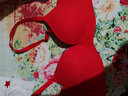蕉内（Bananain）【刘浩存同款】3系小胸强聚拢女士内衣无钢圈抗菌透气无痕文胸罩 利是红 70A 实拍图
