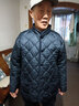 冬季中老年棉裤男士套装加绒加厚爷爷大码松紧裤防寒保暖裤男外穿老人棉衣棉裤套装棉袄 棉衣棉裤套装【菱形藏青】 XXL【145斤以内】 实拍图