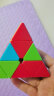 奇艺启明S2金字塔三阶魔方 异形3阶比赛男孩儿童玩具顺滑玩具 彩色 实拍图