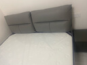 沙卡曼 【评价2万+】床头层牛皮床简约主卧双人床现代软靠储物婚实木床 豪华版真皮单床+1柜+席梦思乳胶床垫 1.8*2米框架结构 实拍图