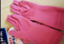 克林莱越南进口天然橡胶防滑专利 清洁手套 橡胶手套 家务手套M中号红色 实拍图