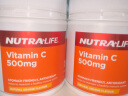 纽乐（Nutra-Life）维生素C 500mg家庭版咀嚼片 200粒/瓶 抵抗力弱肤色暗沉 高含量VC  新西兰进口 实拍图