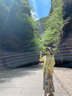 茵曼女装吊带碎花印花连衣裙春夏季海边度假风长裙子 石榴黄 S 实拍图