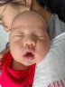 贝瑞加（Babyprints）宝宝满月服新生儿红色新年衣服婴幼儿百天连体衣纯棉 长命锁59 晒单实拍图