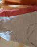 全棉时代女士内裤女纯棉抗菌中腰三角裤3条装 柔肤色+浆果红+光华灰 175 实拍图