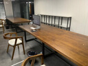 会议桌长桌实木会议桌椅组合简约现代商业洽谈桌原木大板桌简易小型会议办公桌3-5人条形桌会议桌椅3米 颜色尺寸定制订金 实拍图