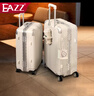 EAZZ【欧洲获奖】耐摔铝框行李箱拉杆箱男女登机箱旅行箱学生密码皮箱 【升级杯架+挂包扣】 卡扣 -白色 26英寸 ｜中长途行 实拍图