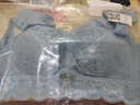 纤诗柔新款内衣女薄款大胸显小收副乳透气洞洞杯上托防下垂无钢圈胸罩夏 粉红色 80B 实拍图