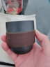 瓷牌茗茶具（cipaiming teaset）瓷牌茗 黑陶快客杯一壶四杯旅行茶具套装便携式包随身茶壶泡茶杯 黑陶旅行茶具（一壶四杯） 实拍图