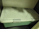 万派床底收纳箱家用特大号被子衣物整理箱床下有盖储物箱衣服收纳神器 双开盖六卡扣【80*40.5*27cm】 森林绿·新【环保材质无异味】 实拍图