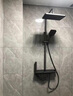 TOTOHEALTH系列浴室淋浴花洒套装恒温增压数显顶喷一体全铜喷头明装花洒整套 EH1枪灰色【恒温数显】 实拍图