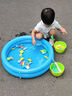 马丁兄弟钓鱼玩具钓鱼池儿童带磁性可装水钓鱼台充气池捞鱼玩具50件套 实拍图