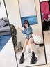 回力纯色乐福鞋2026新款秋季软皮复古风女鞋法式皮鞋增高显瘦圆头单鞋 黑色【7cm超轻厚底】 37 实拍图