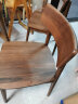 原始原素实木餐椅现代简约家用靠背椅北欧书桌椅黑胡桃木餐桌椅子 晒单实拍图