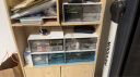 得力三格桌面收纳盒 抽屉式办公室用品文具文件分类多层储物盒子 宿舍化妆品杂物防尘整理盒 蓝色PK112 实拍图