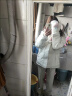 雪伦朵毛绒手套冬季女加绒加厚保暖防冻学生户外防风防寒挂脖连指棉手套 粉色云朵 实拍图