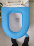 防水马桶垫四季通用长方形马桶垫套厕所坐垫加厚免洗可擦马桶垫子 蓝色【一个装】防水可擦 实拍图