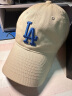 MLB帽子男女棒球帽四季大标软顶鸭舌帽运动3ACP6601N-07BGS-F/米黄色 晒单实拍图