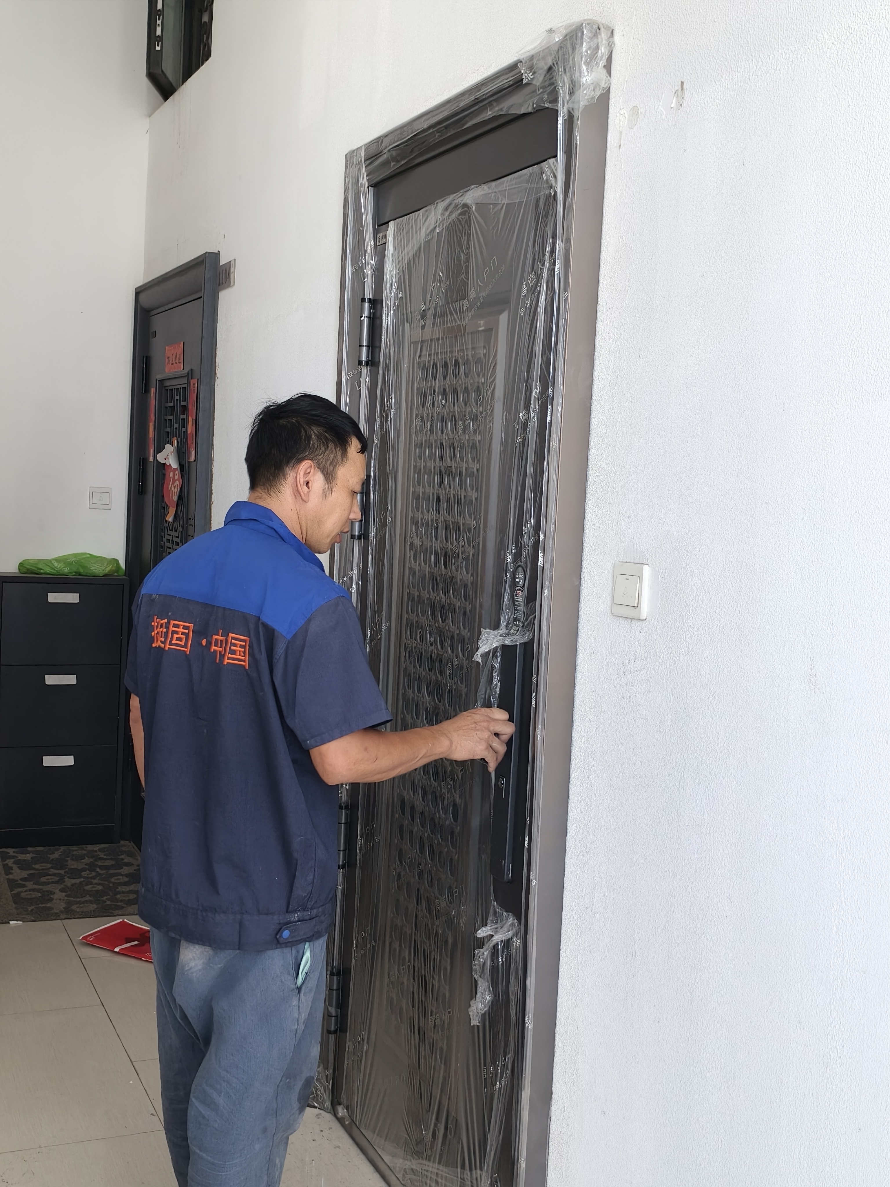 挺固 甲级防盗门通风窗门家用轻奢防盗门进户门入户门通风门子母门 标配机械锁 960*2150mm【开向咨询】 实拍图