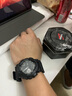 卡西欧（CASIO）手表G-SHOCK学生运动防水防震黑金武士大表盘石英情侣表 男友礼物 黑武士  GA-110-1B 实拍图