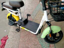 绿源电动车48V12A新国标电动自行车 通勤代步 买菜带娃电瓶车 小果粒 幻彩版（黄-绿） 实拍图