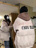 恋的羽绒棉服女外套冬季短款学生高中初中生女生衣服棉衣羽棉袄绒服女 假两件韩版加厚米白色 均码（可备注码数） 实拍图