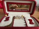 多样屋（TAYOHYA） 鳄鱼纹便携首饰盒收纳饰品盒珠宝盒婚庆送礼生日礼盒 携带首饰盒 实拍图
