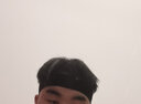 束芬发带男日常外带运动发带吸汗头巾四季款纯色发箍洗脸专用束发带 F0002黑 实拍图