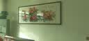 万叶居福（WanYeJu）纯手绘牡丹画花开富贵图新中式客厅装饰画国画挂画山水画字画壁画 花开富贵福满堂A【千层牡丹】 63*125CM红褐实木镜框 实拍图