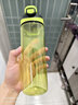 茶花便携运动水壶情侣系列户外旅行防漏学生随手塑料水杯子 绿色1个 620ml 实拍图